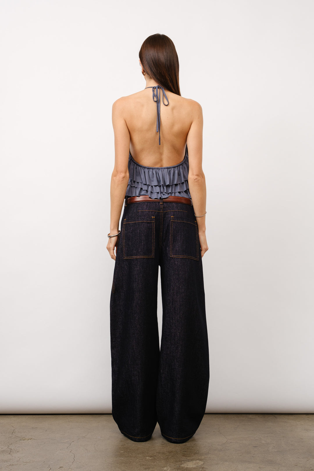 Loucia Ruffled Halter Top