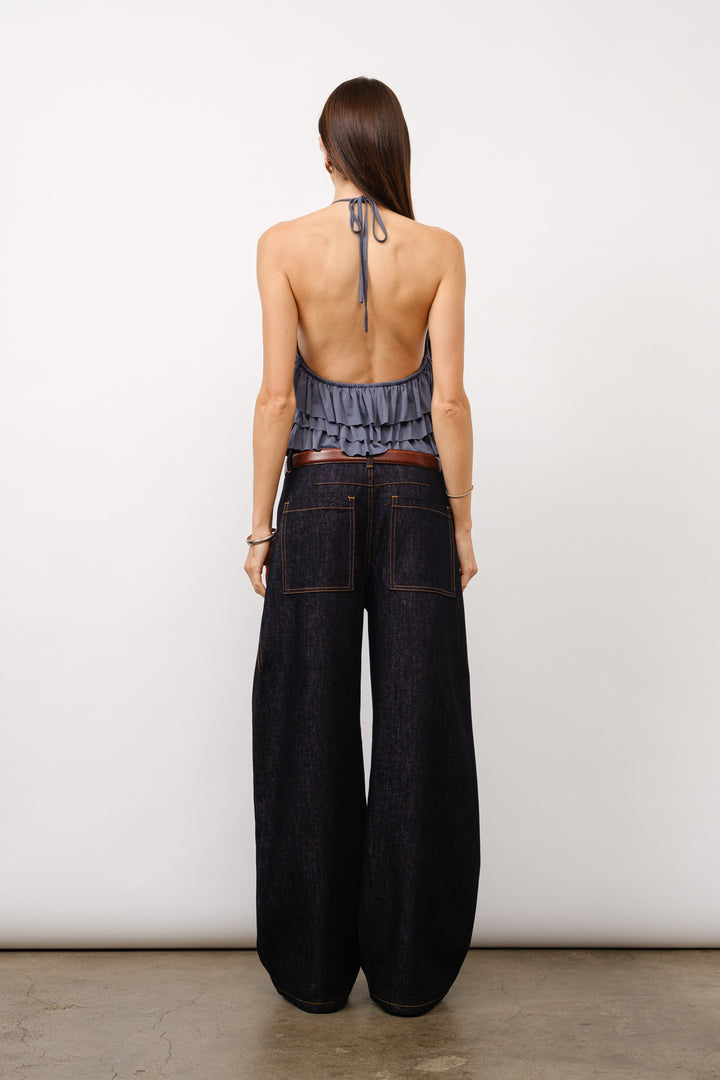 Loucia Ruffled Halter Top