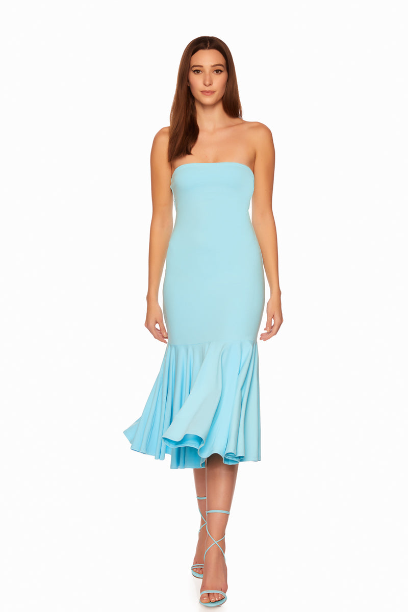 Susana Monaco tube flutter Midi fresh water / m / Midi dress Susana Monaco tube flutter Midi fresh water / m / Midi dress