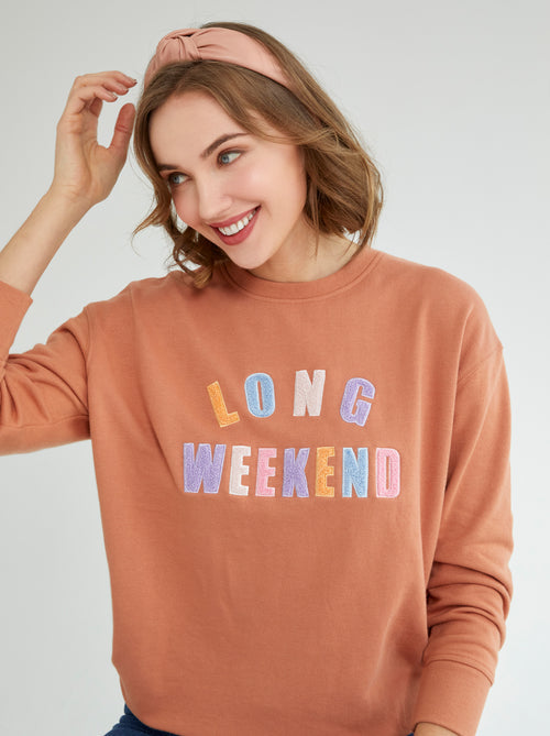 Shiraleah Weekend Sweatshirt, Grey