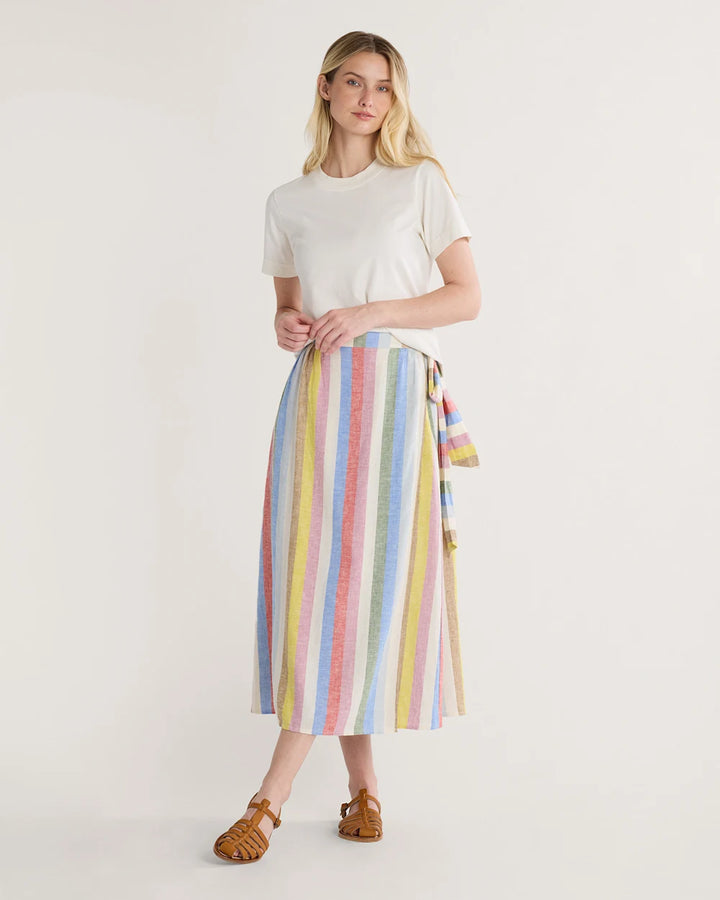 Pendleton Striped Wrap Skirt