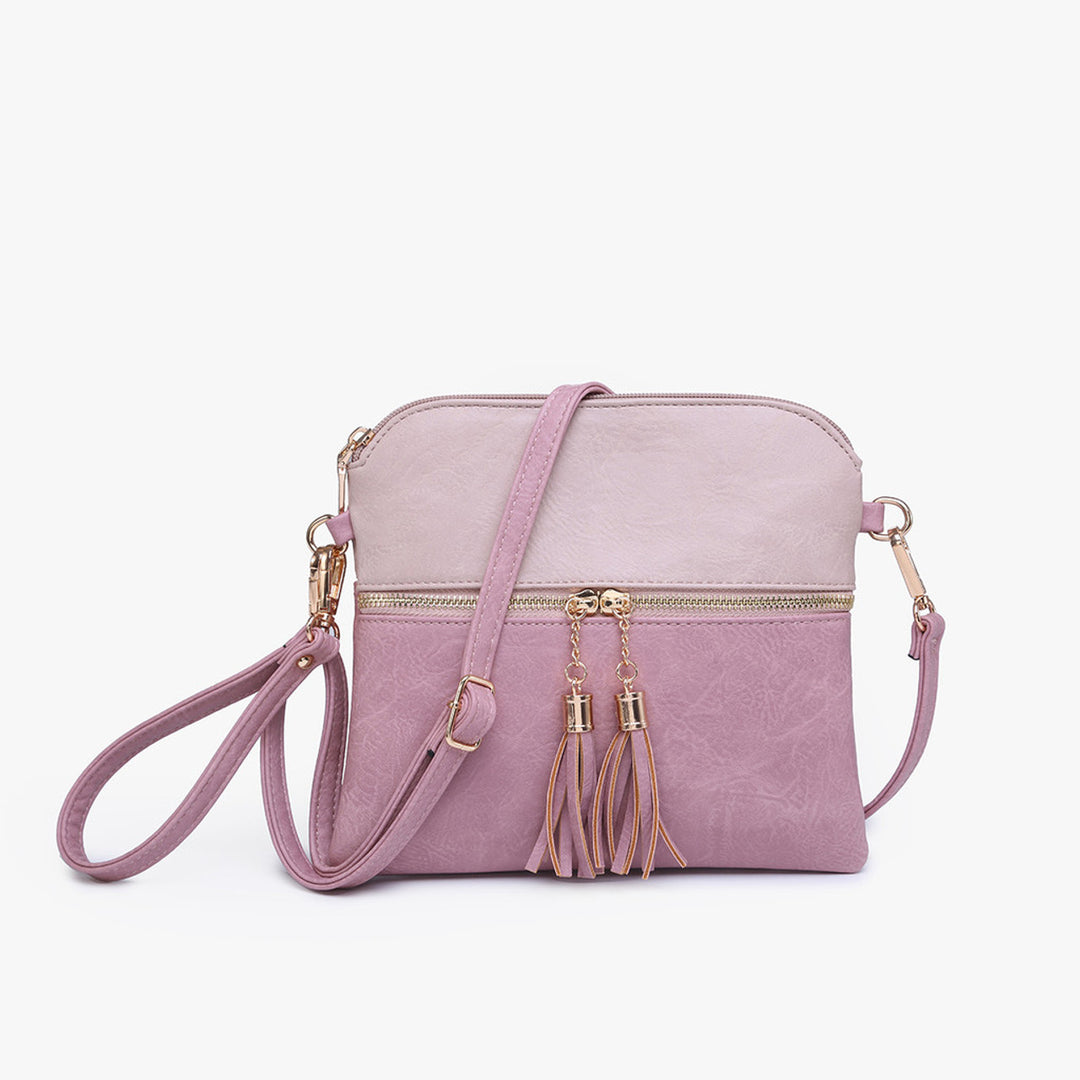 Jen & Co. Tara 2 tons bandoulière/bracelet avec poche zippée sur le devant