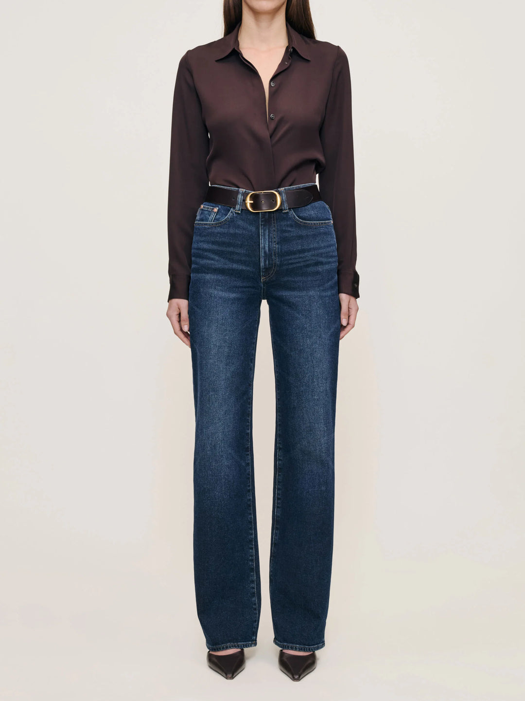 DL1961 Karmine Refined Wide Leg Straight Vintage Jean