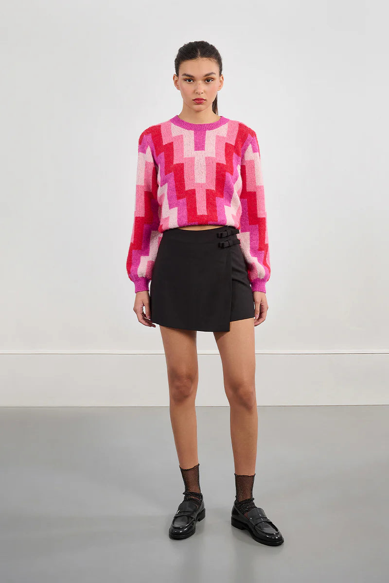 Molly Bracken Woven Skort with Bow Details