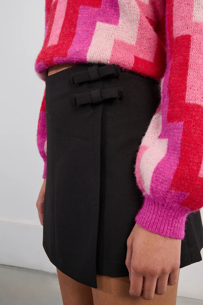 Molly Bracken Woven Skort with Bow Details