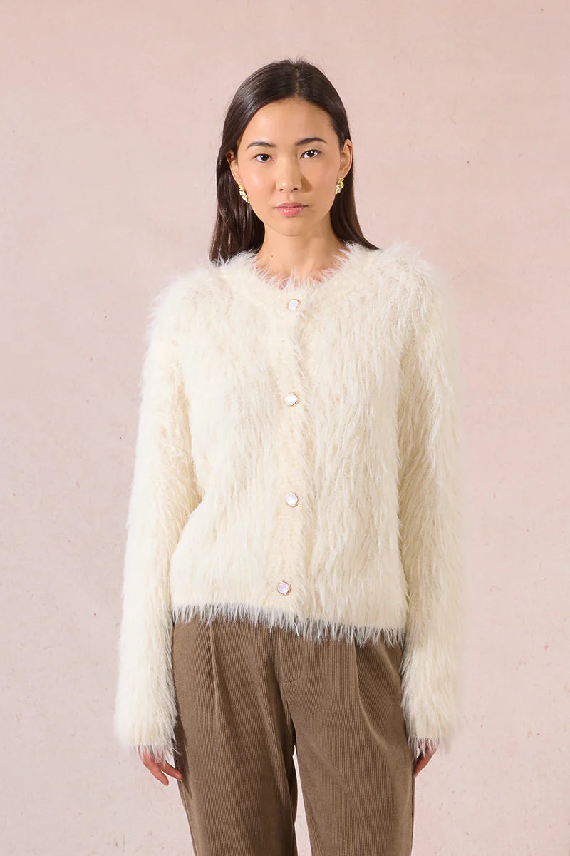 Molly Bracken Fur Effect Cardigan