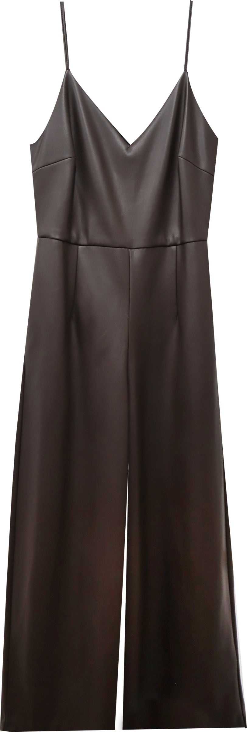 Fifteen Twenty Faux Leather Cropped Jumpsuit