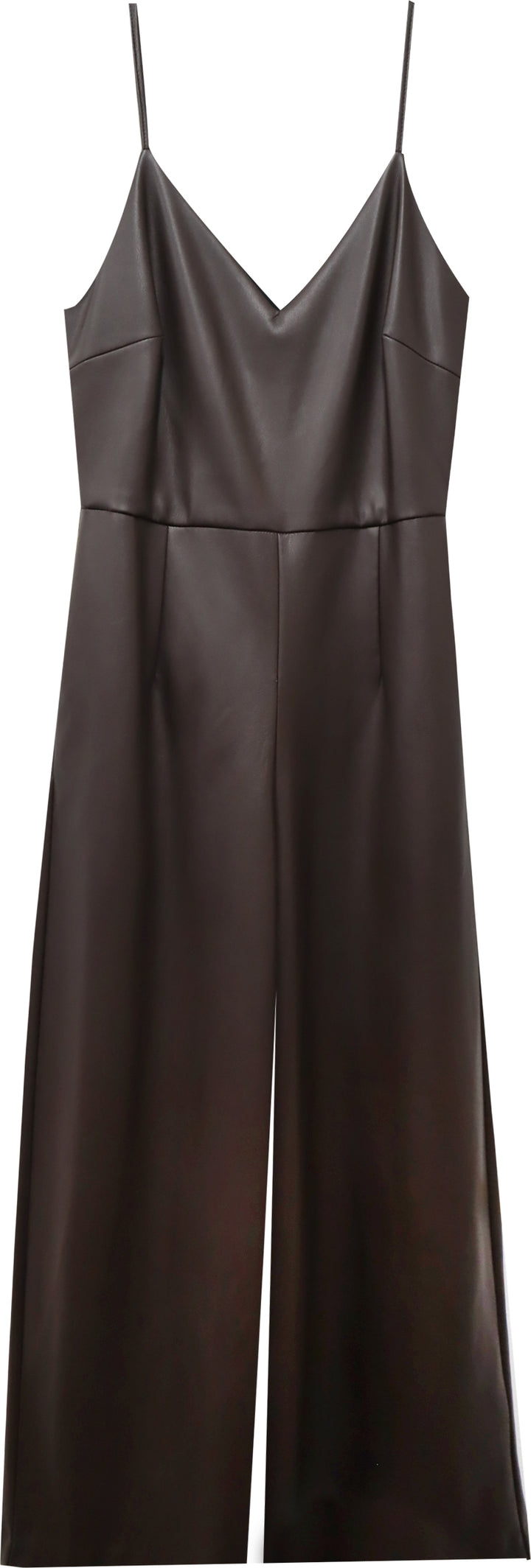 Fifteen Twenty Faux Leather Cropped Jumpsuit