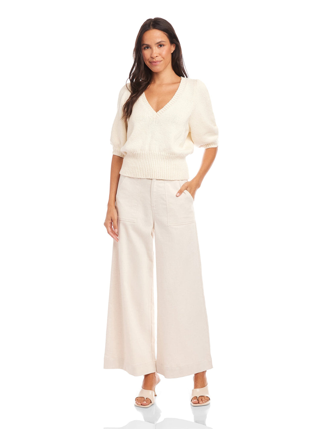 Fifteen Twenty Bennet Shirred Sleeve Sweater