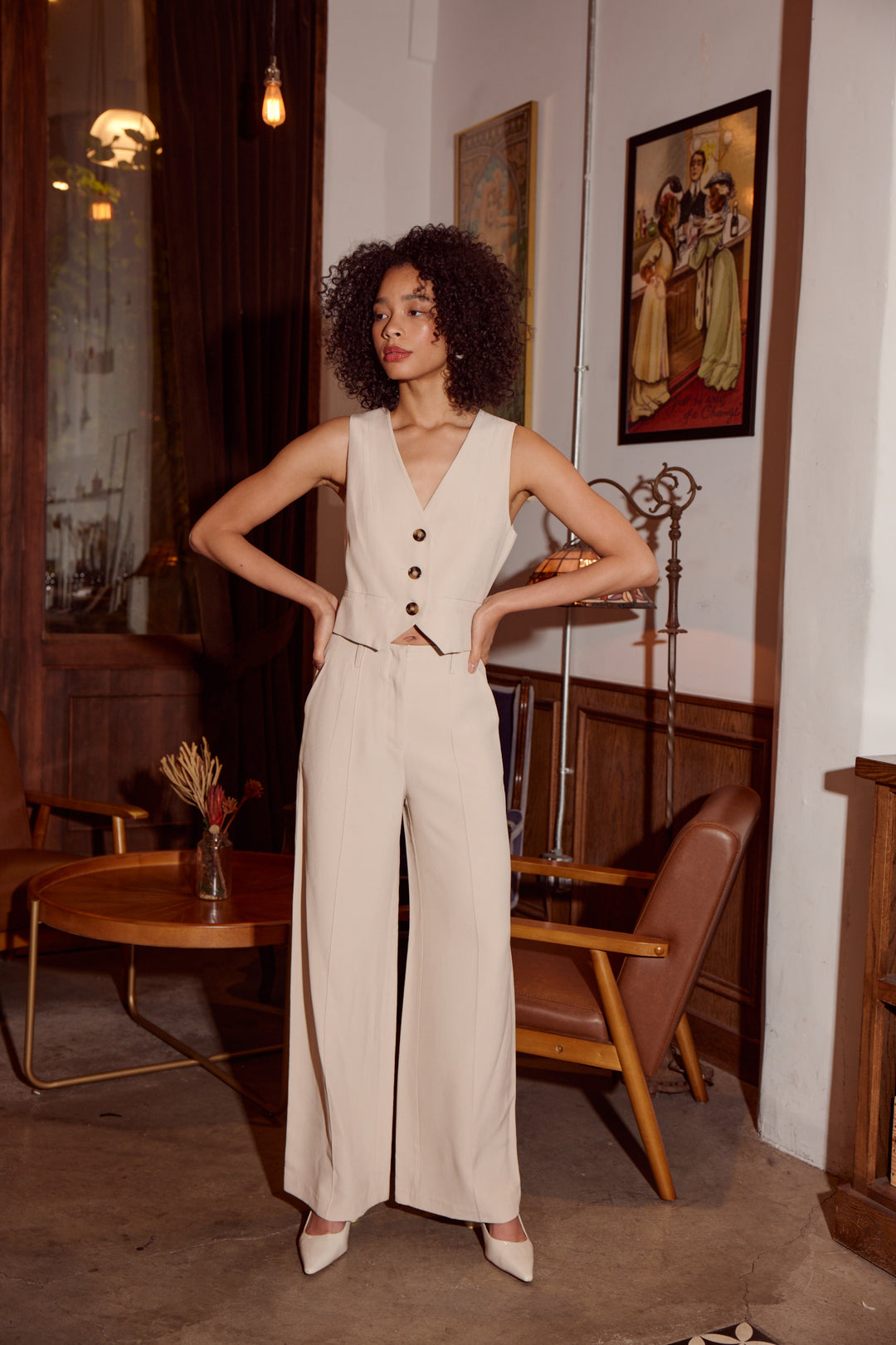 Lucy Paris Freddie pantalon plissé