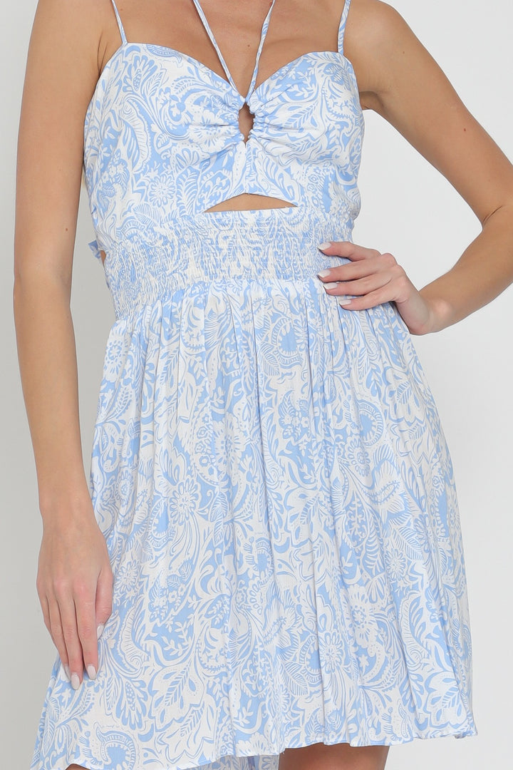 Aakaa Thin Adjustable Strap Mini Dress