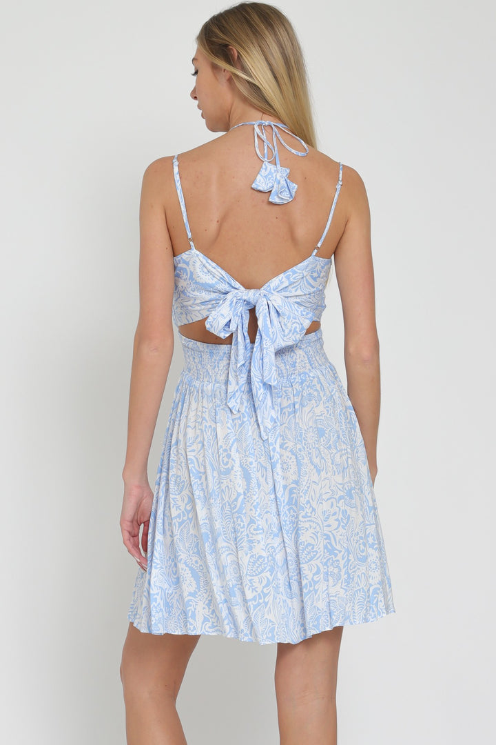 Aakaa Thin Adjustable Strap Mini Dress
