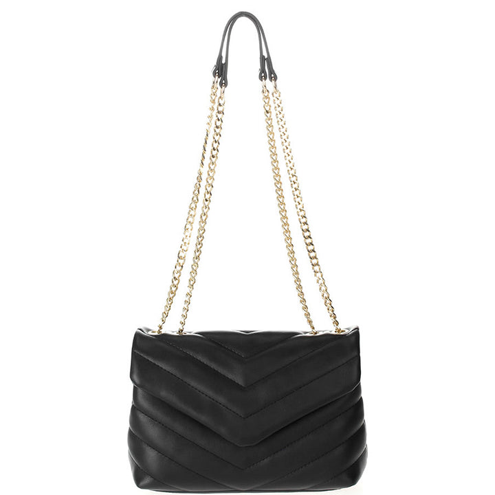 Joia Fashion Chevron Quilt Flapover Shoulder Bag