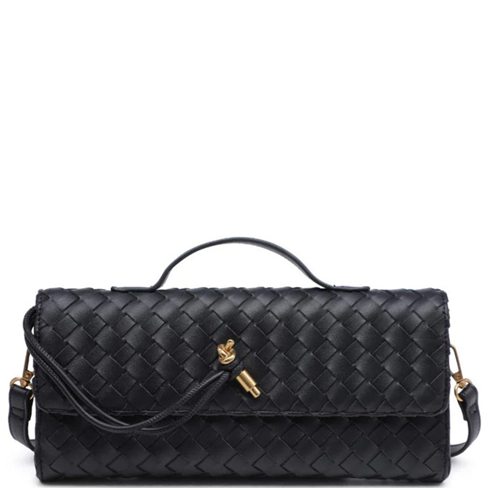 Joia Accessories Top Handle Woven Design Ada Crossbody Bag