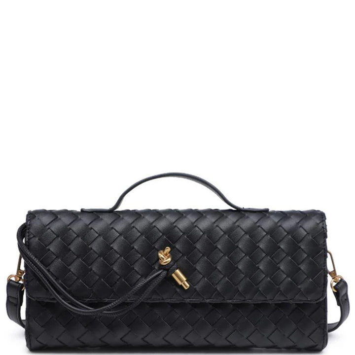 Joia Accessories Top Handle Woven Design Ada Crossbody Bag