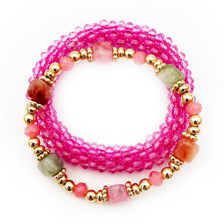 Joia 2 Layered Stretch Bracelet Set