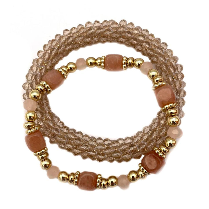 Joia 2 Layered Stretch Bracelet Set