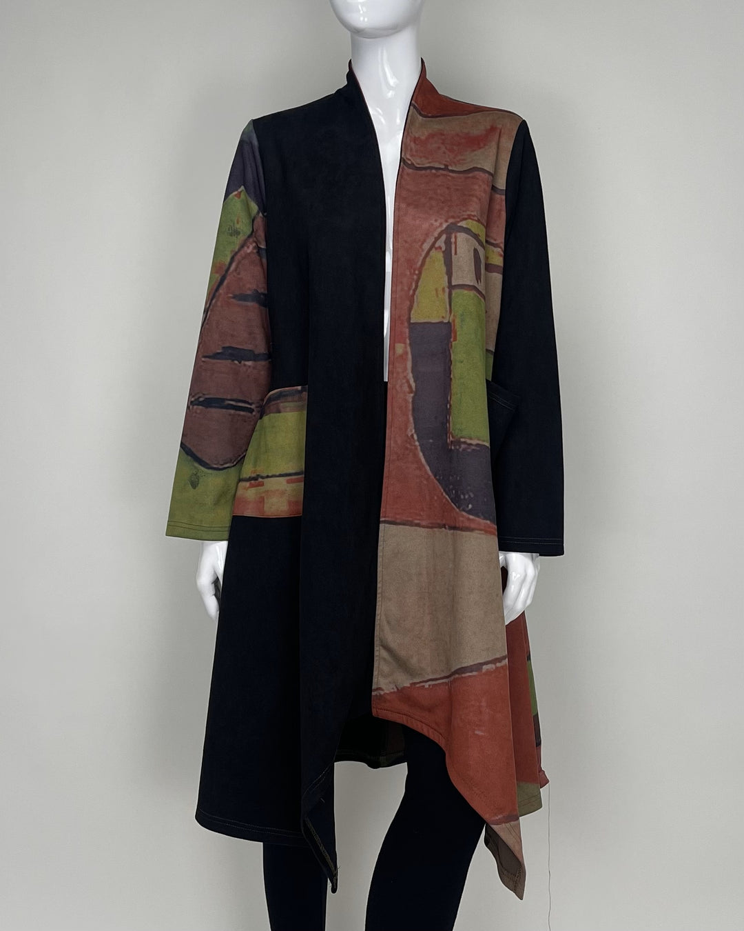 Radzoli Faux Suede Cardigan