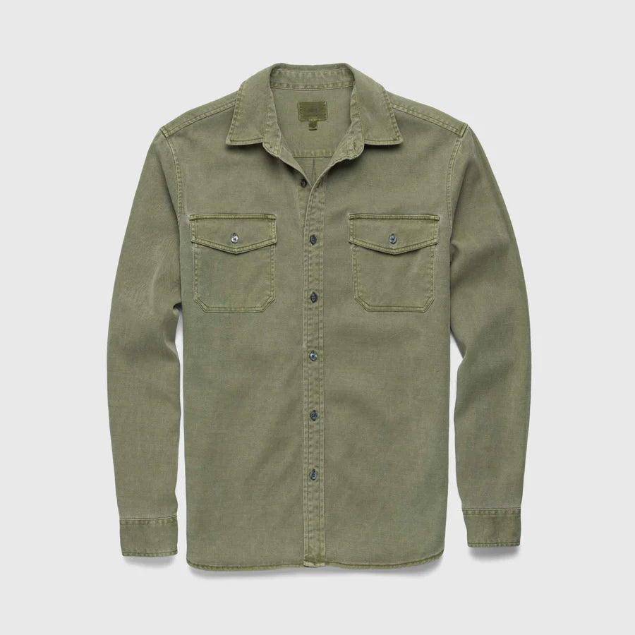 Surfside Jeb Long Sleeve 2 Pocket Garment Dye Tencel Shirt