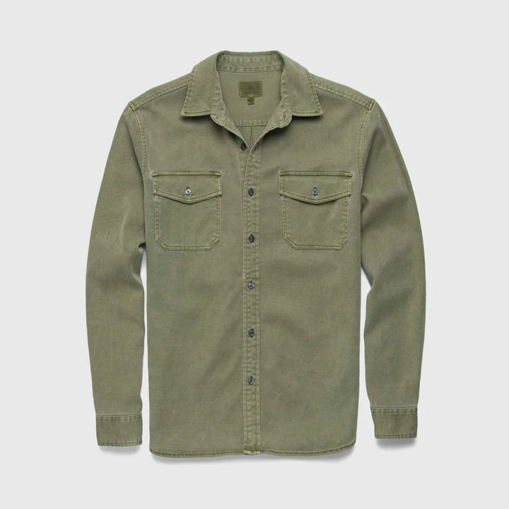 Surfside Jeb Long Sleeve 2 Pocket Garment Dye Tencel Shirt
