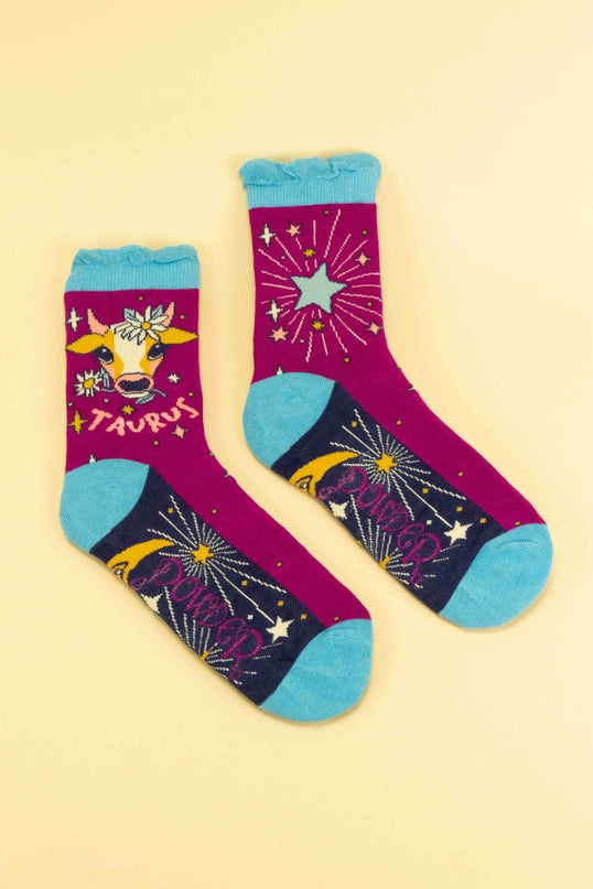 Pulverfarbene Sternzeichen-Socken
