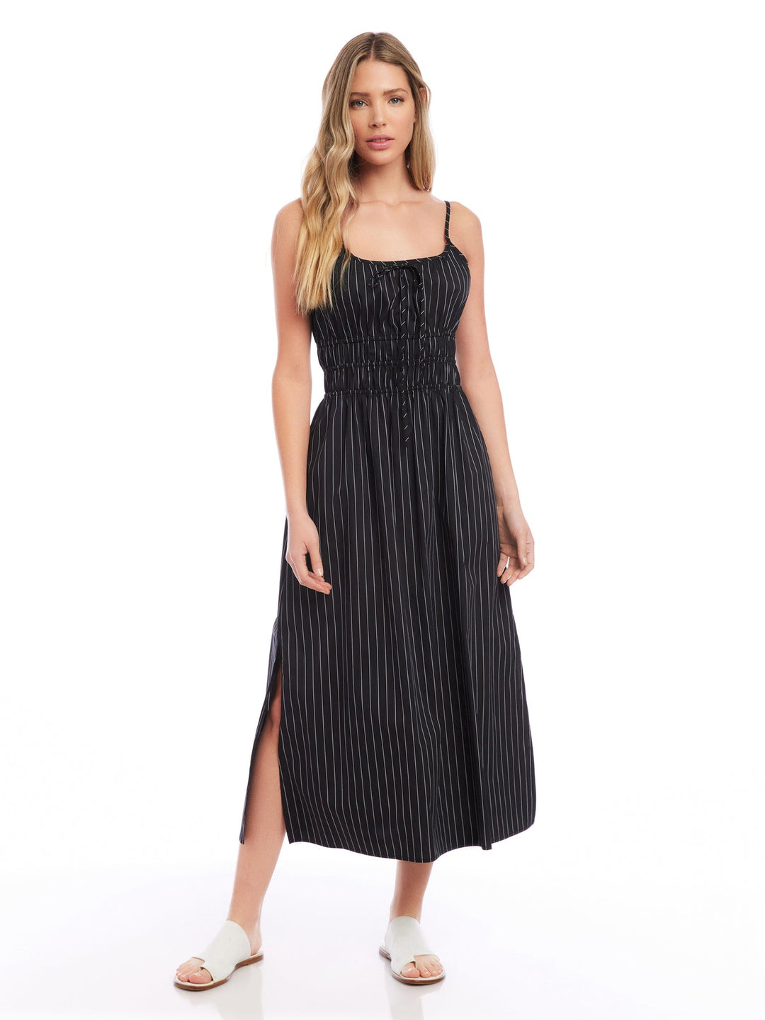 Fifteen Twenty – Gerafftes Wasit-Kleid