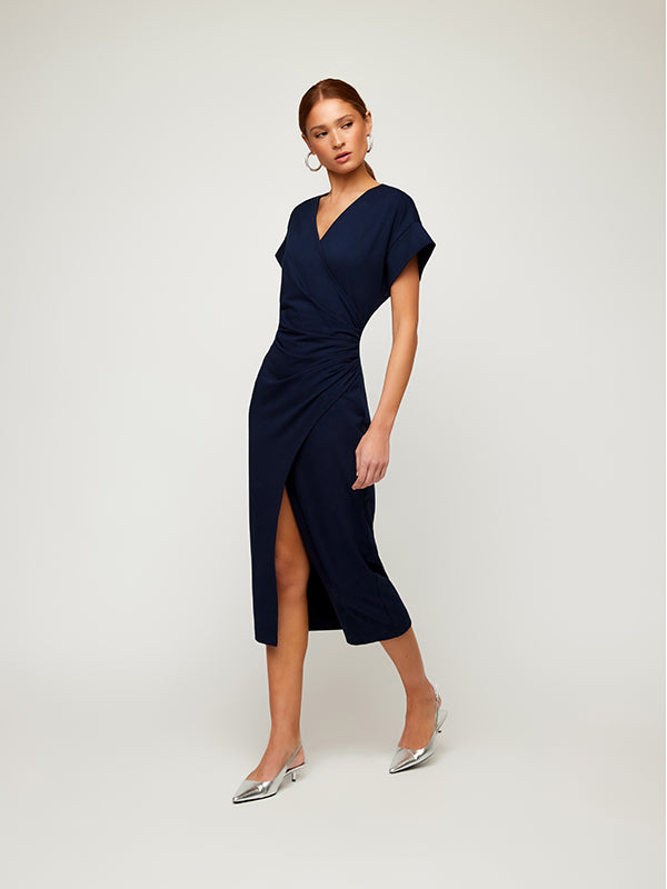 luna midi dress Fifteen Twenty Women's Luna Midi Dress In Navy 2F40010