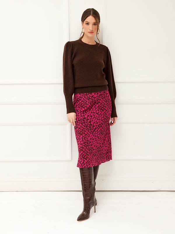 Fifteen Twenty Schräg geschnittener Midirock