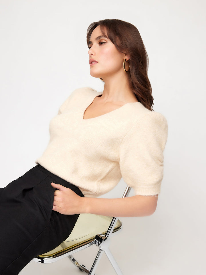 Fifteen Twenty Bennet Shirred Sleeve Sweater
