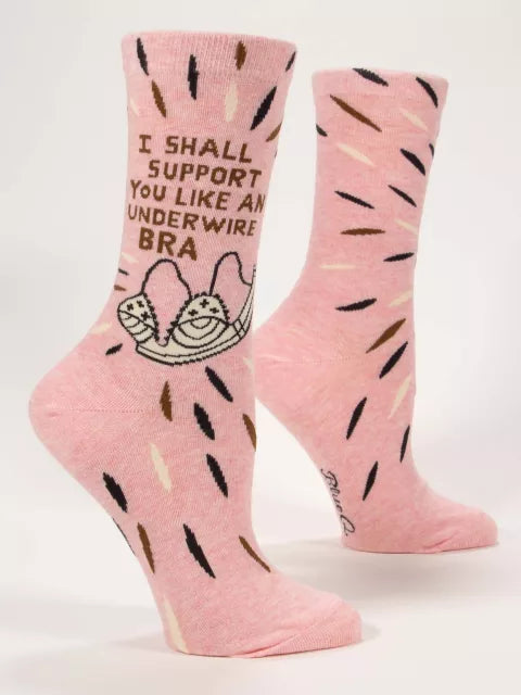 Blue Q Underwire Bra Crew Socks