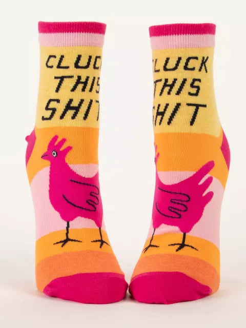 Blue Q Cluck This Shit Sock