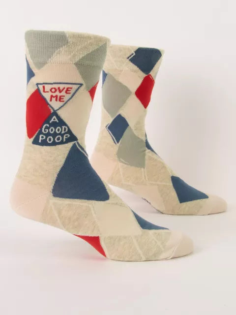 Blue Q Love Me A Good Poop Men's Socks