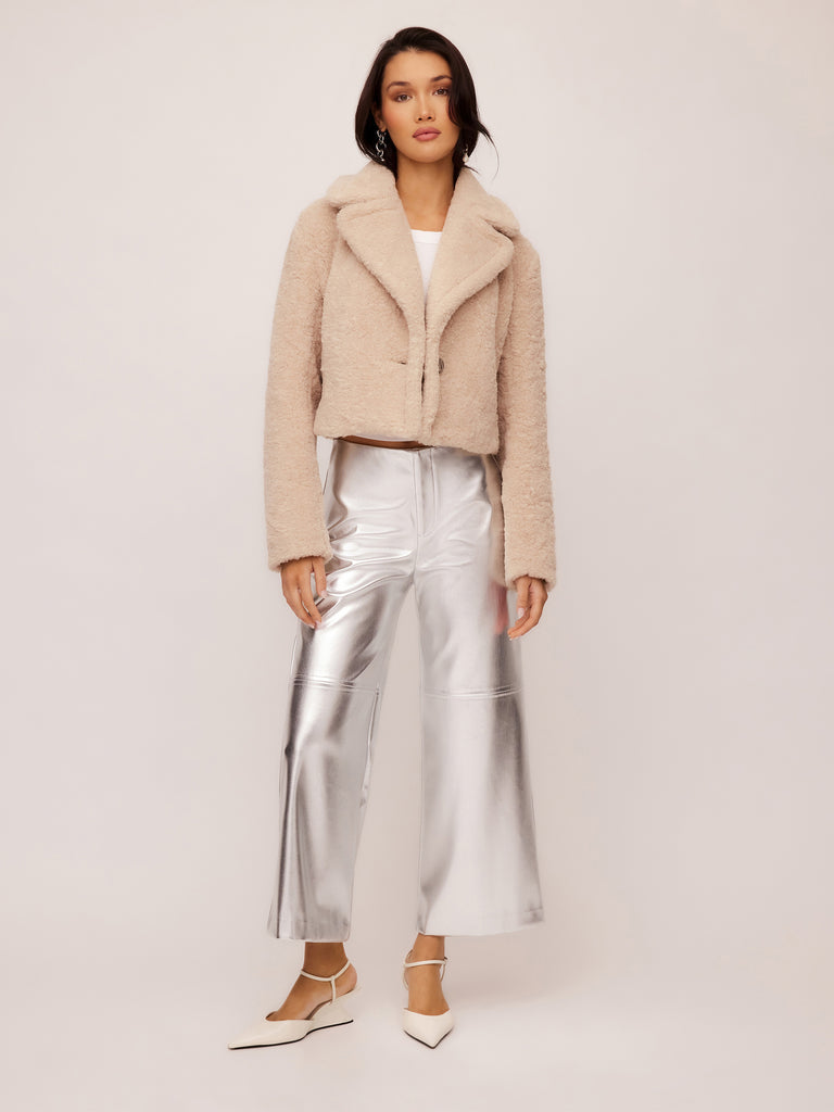 Fifteen Twenty Faux Leather Cropped Pants