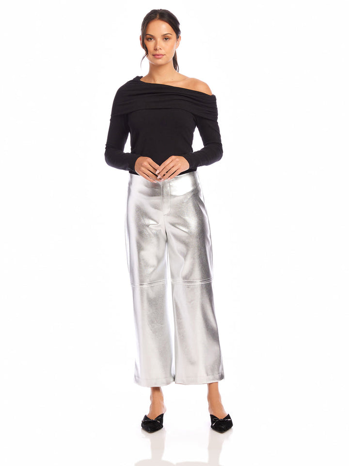 Fifteen Twenty Faux Leather Cropped Pants