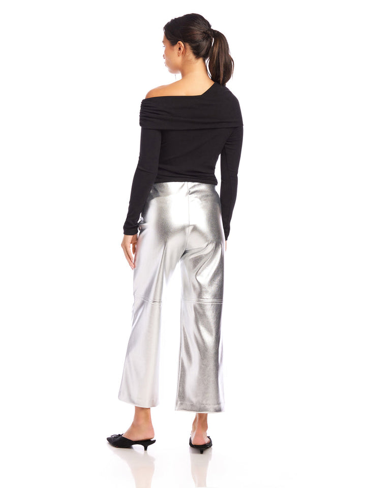 Fifteen Twenty Faux Leather Cropped Pants