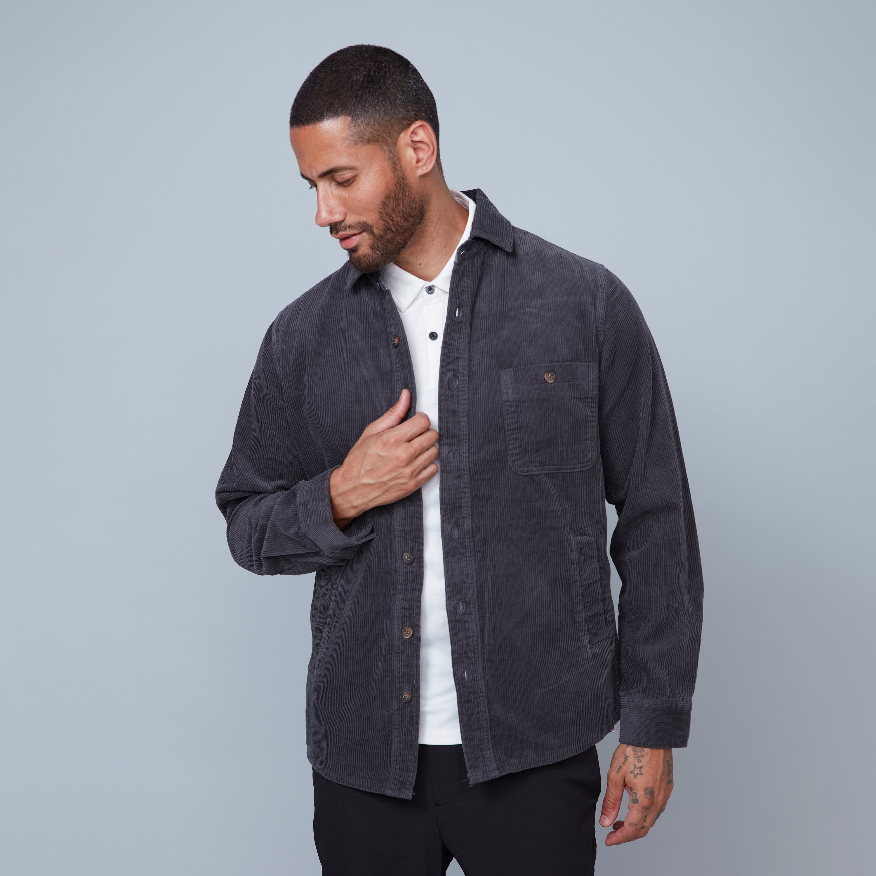 Zwarte NIK & NIK Overshirt FARU DENIM SHIRT Zwarte NIK & NIK Overshirt FARU DENIM SHIRT