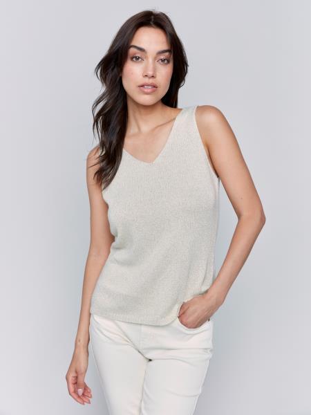 Charlie B Lurex Knit Camisole