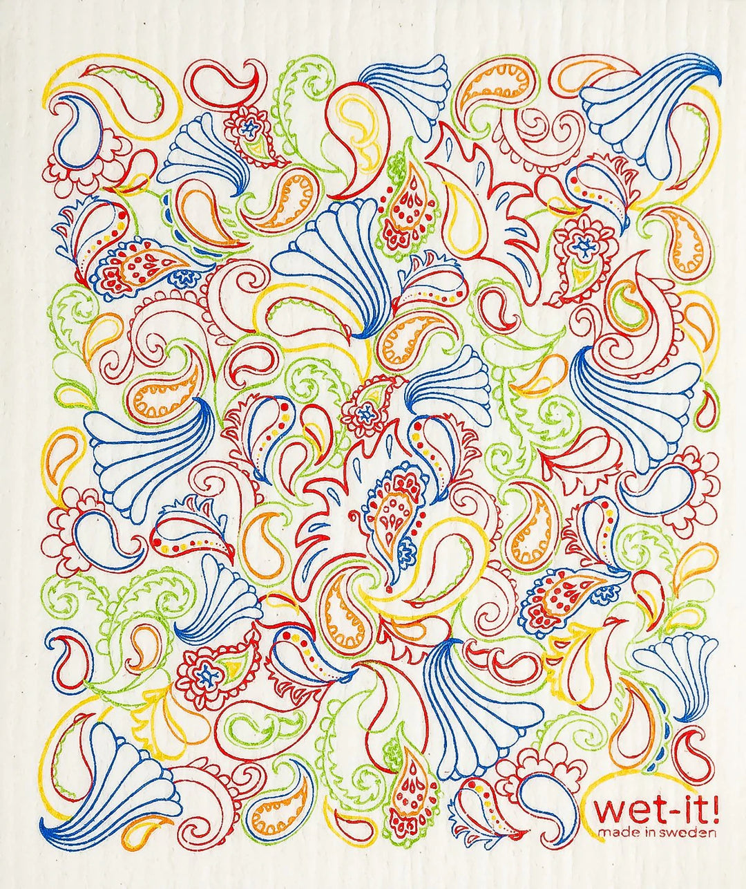 Wet-It Paisley Swedish Cloth