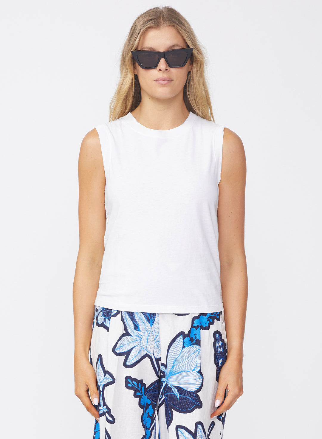 Stateside Cloud Jersey Wide Band Tank