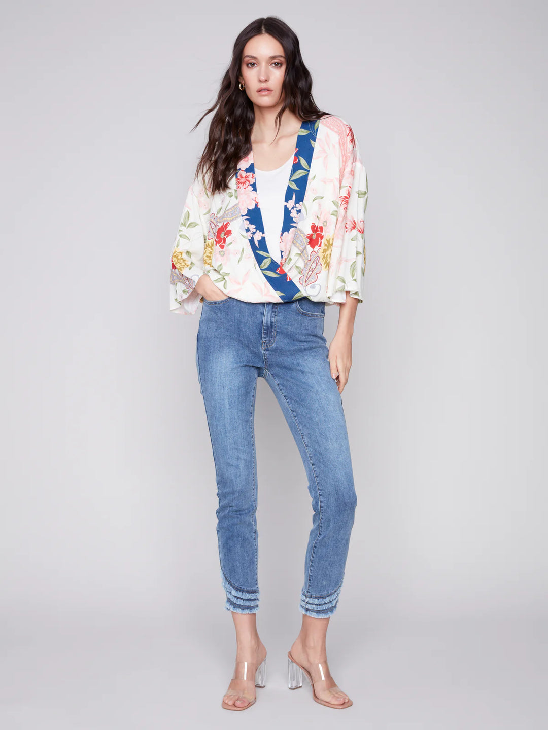 Charlie B Blouse with Crossover Front