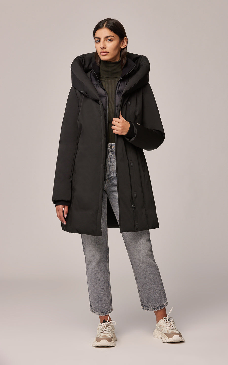 Soia & Kyo Manteau en duvet à capuche Camelia-C