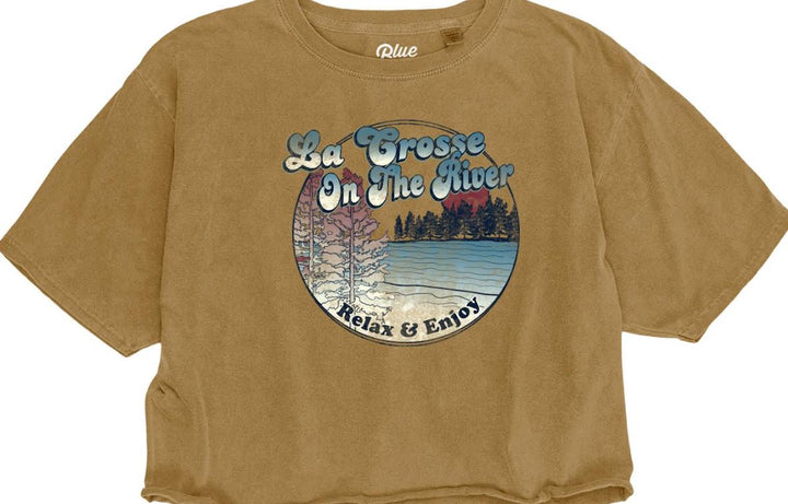 Lakeshirts Cropped Ringspun Ferngully La Crosse on the River Tee