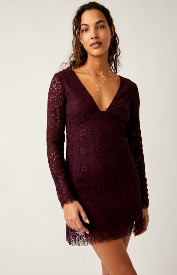 Free People - Robe courte miel miel