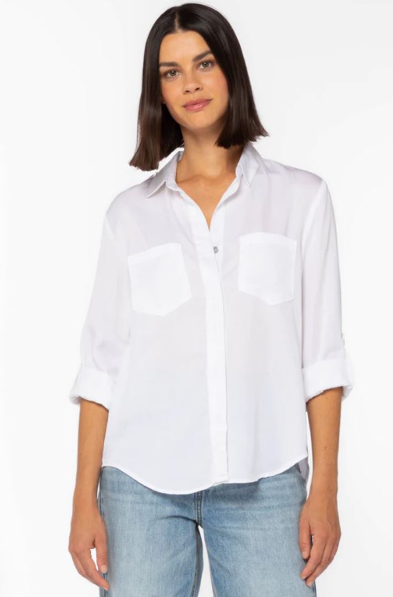 Velvet Heart Riley Roll Tab Sleeve Button Down