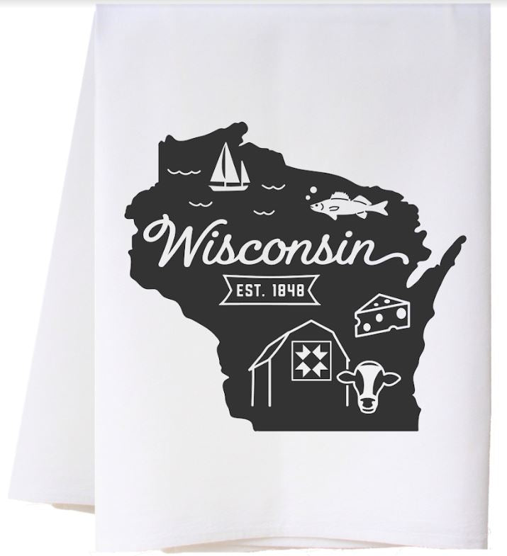 Cora & Pate State Icons Towel