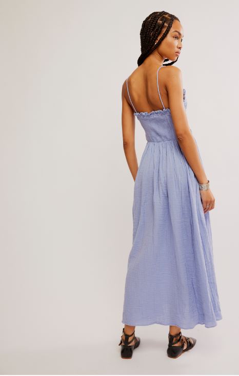 Free People Sweet Nothings Midi-Solid Dress