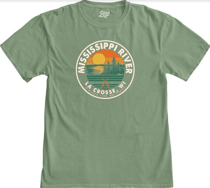 Lakeshirts Mississippi River Dyed Ringspun Tee