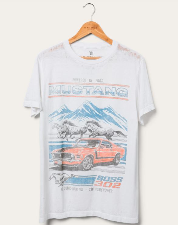 Junk Food Burnout Mustang Tee