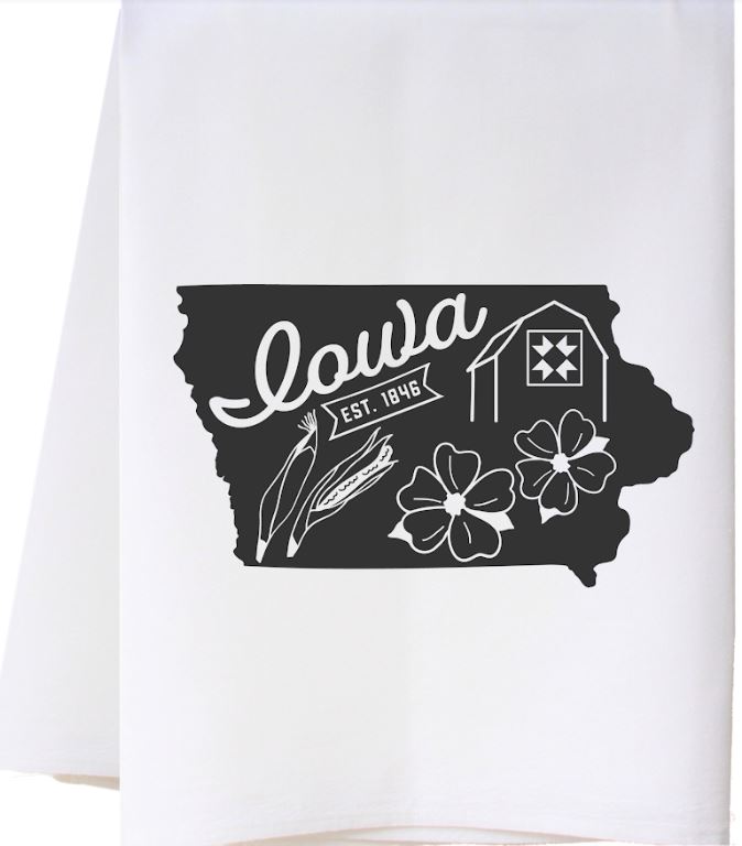 Cora & Pate State Icons Towel