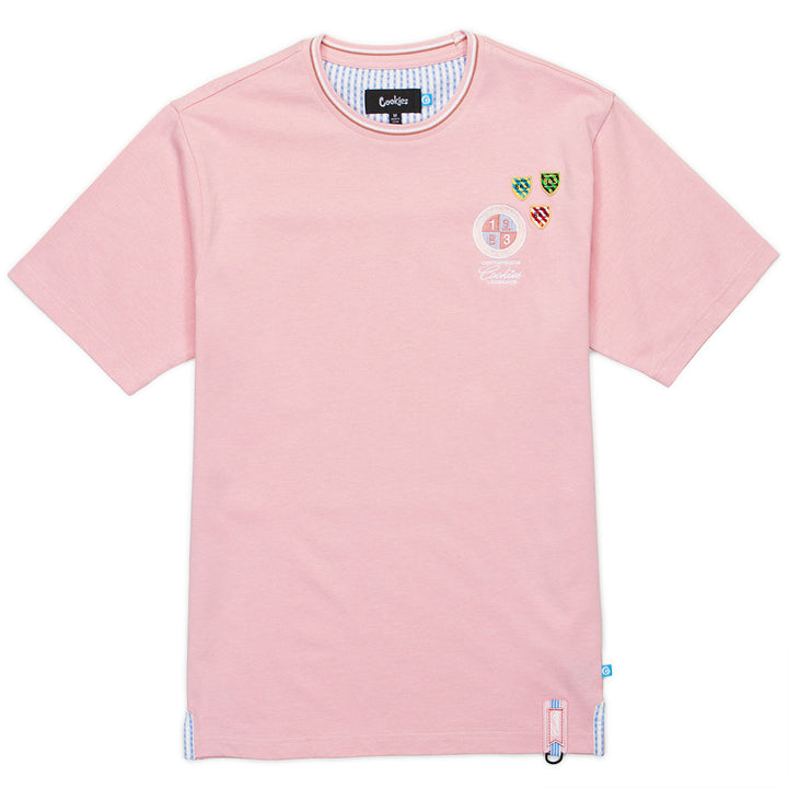 Cookies Corsica Cotton Jersey SS Knit w/ Seersucker Accents & Direct Emb and patches